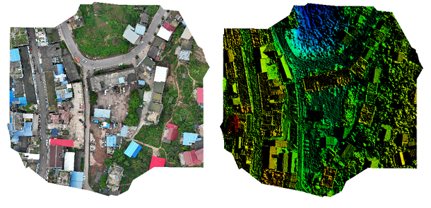 DJI Terra可见光重建之二维地图DOM和三维模型的生成