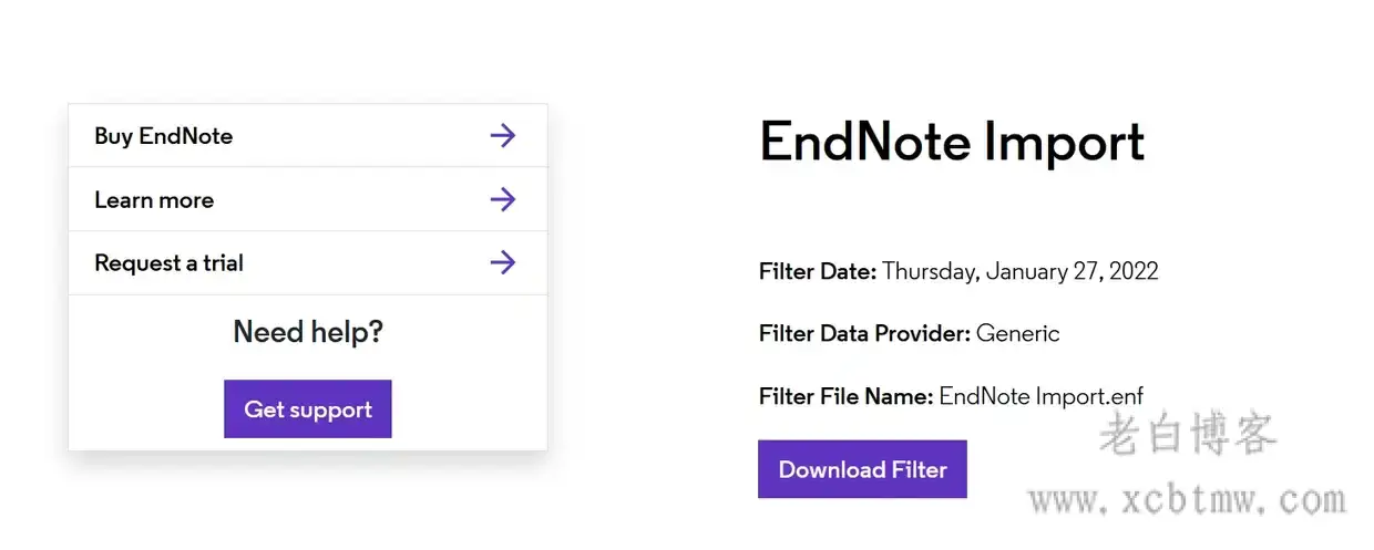 endnote导入NLM文献提示EndNote Error/filters folder does not contain